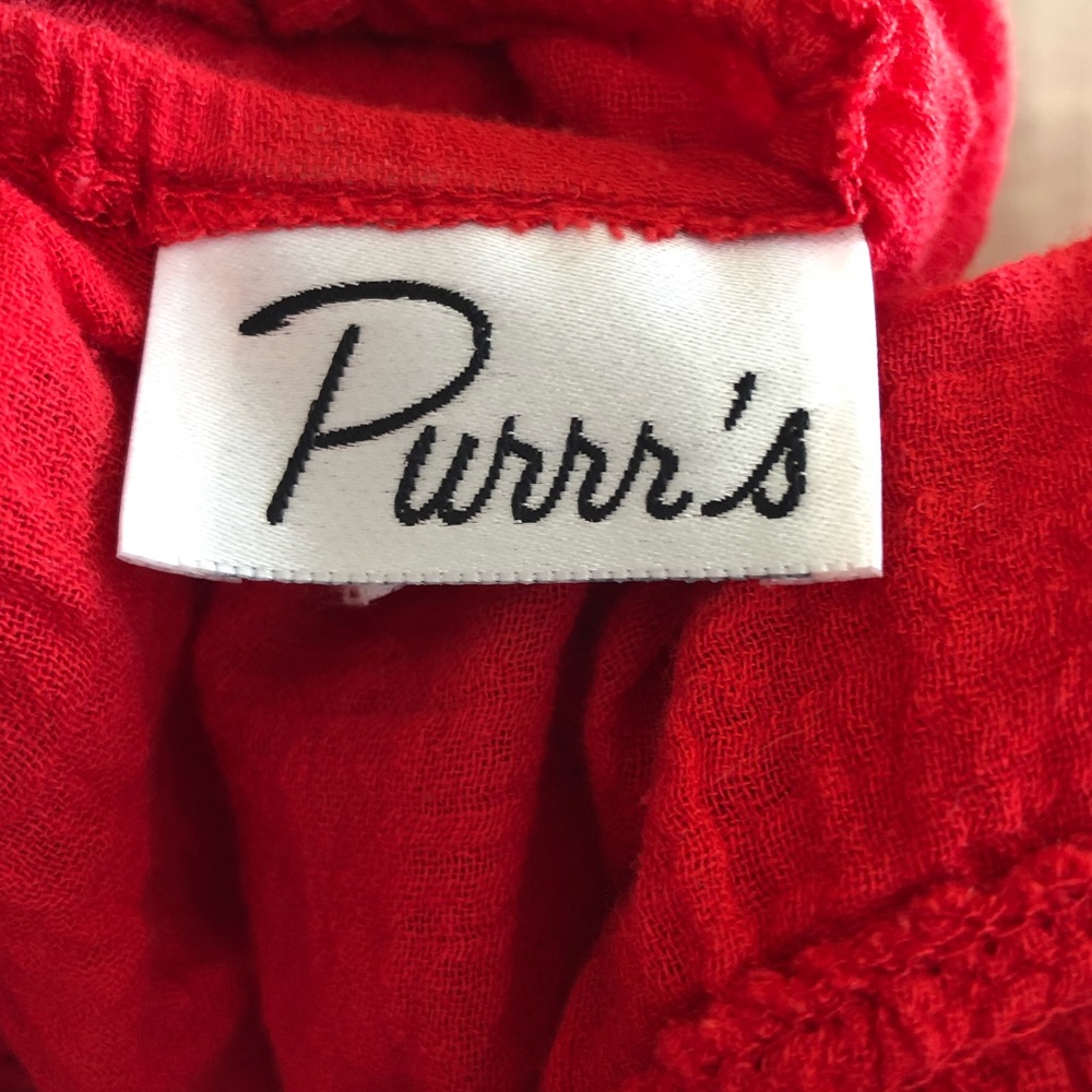 Vintage Purrr’s Red Latin Dance Sun Dress - Picture 8 of 9